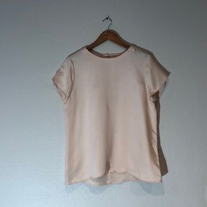 Cuyana Cream Silk Blouse